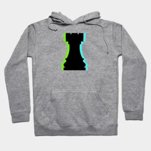 Trippy Rook Piece (Neon Green And Neon Blue) Hoodie